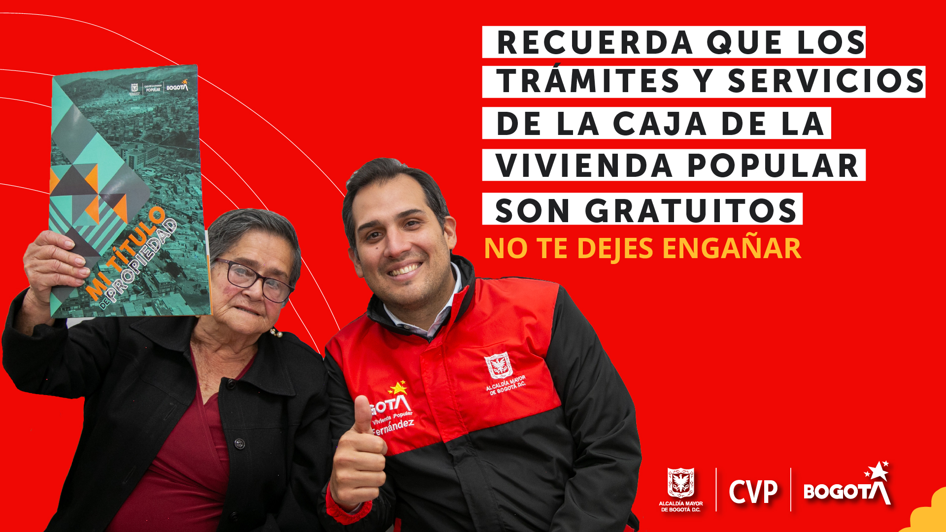 Los servicios que presta la entidad son totalmente gratuitos y no requieren de intermediarios o terceros ya que los trámites se adelantan directamente en la Entidad a través de funcionarios de la Caja de la Vivienda Popular.