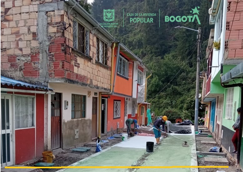 Obras de mejoramiento de barrios en Alto Fucha San Cristóbal, proyectadas para el primer semestre del 2022.