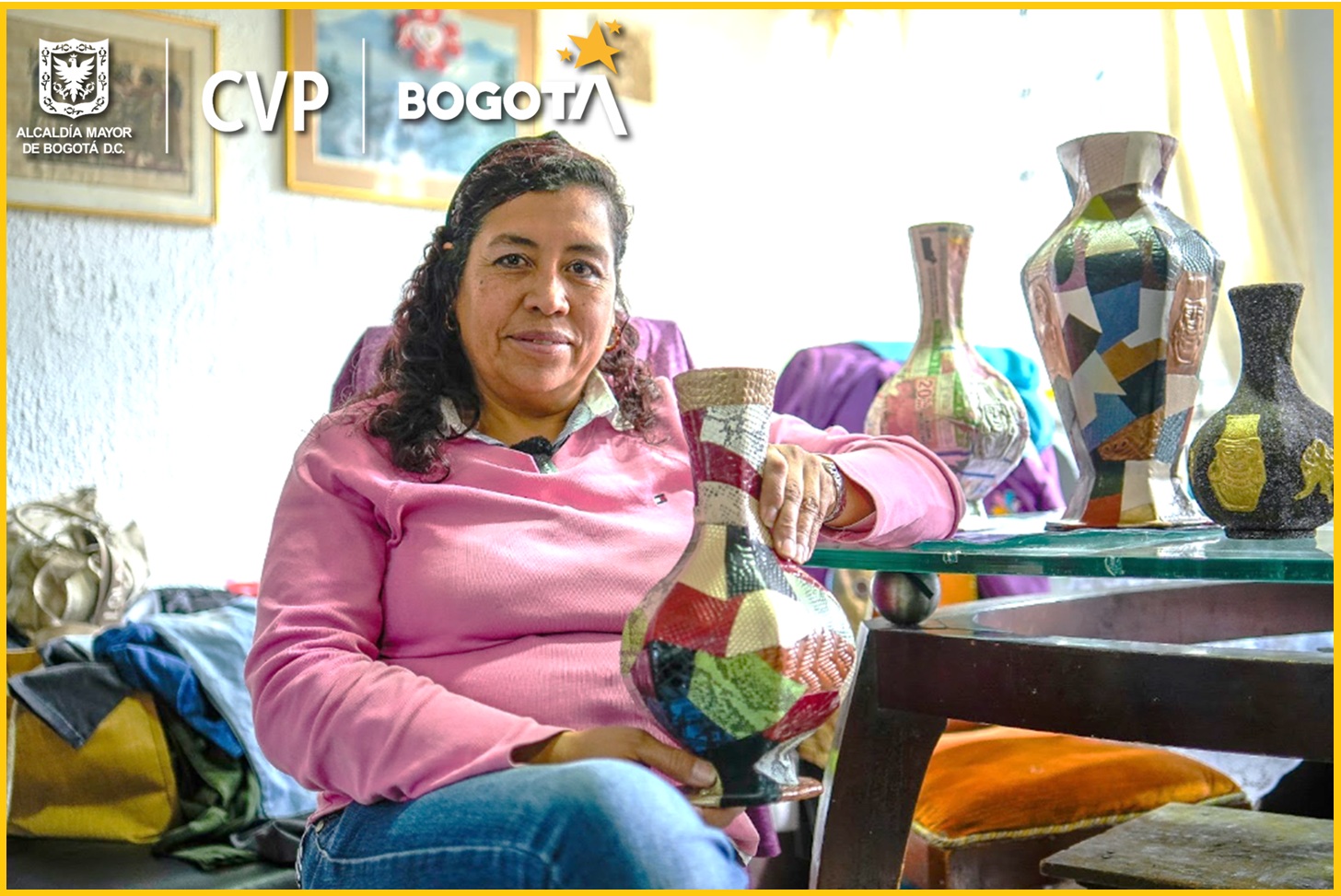 Maribel Acevedo beneficiaria del Programa de Reasentamientos de la CVP 2025