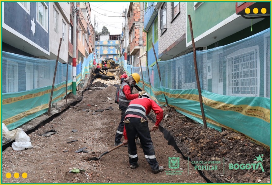 Obras de mejoramiento de barrios en 11 barrios del sur de la ciudad