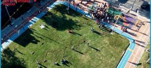 Foto: Vista aérea del Parque Jorge Gaitán Cortés en la localidad de Puente Aranda