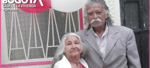 Flor María Pepicano y Hugo Valencia recibieron su vivienda mejorada en la localidad de Usme.